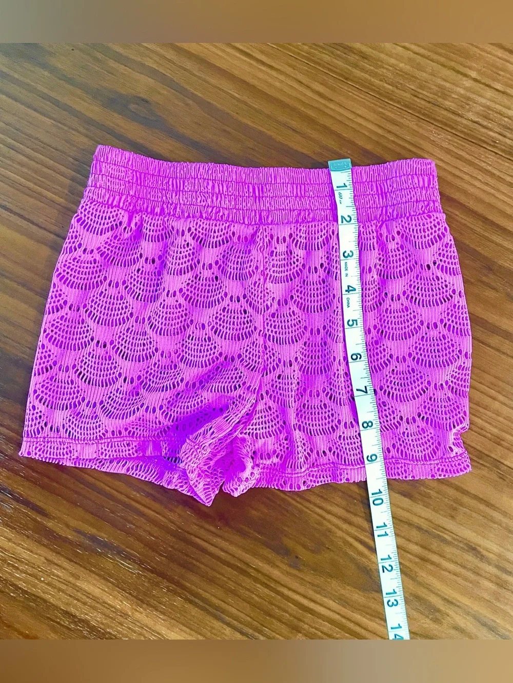 Cat & Jack Purple Lace Cover-Up Shorts Girls S 6/7 Beach Swim